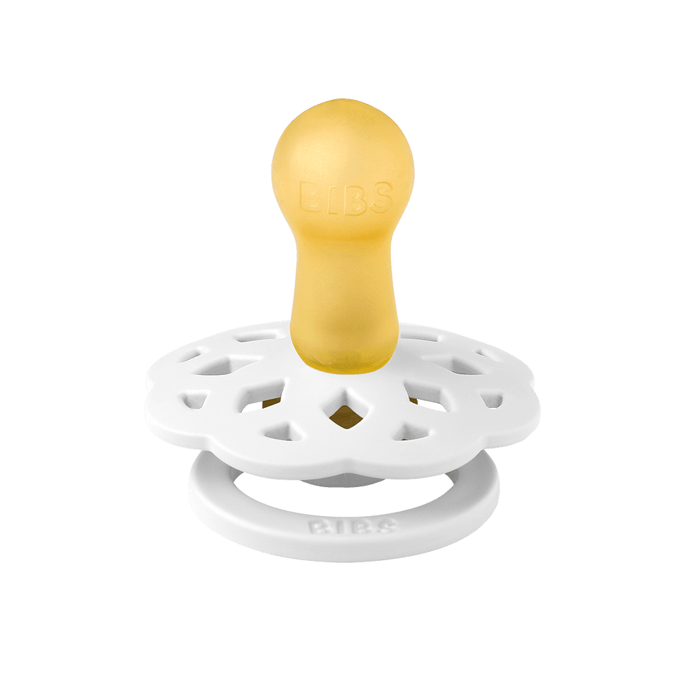 Pack de 2 sucettes BIBS Boheme - White/Sunshine