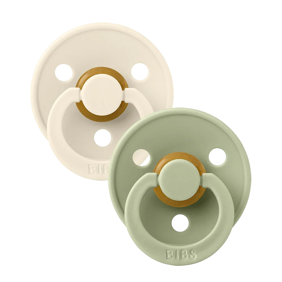 Pack de 2 sucettes BIBS  - Ivory/Sage