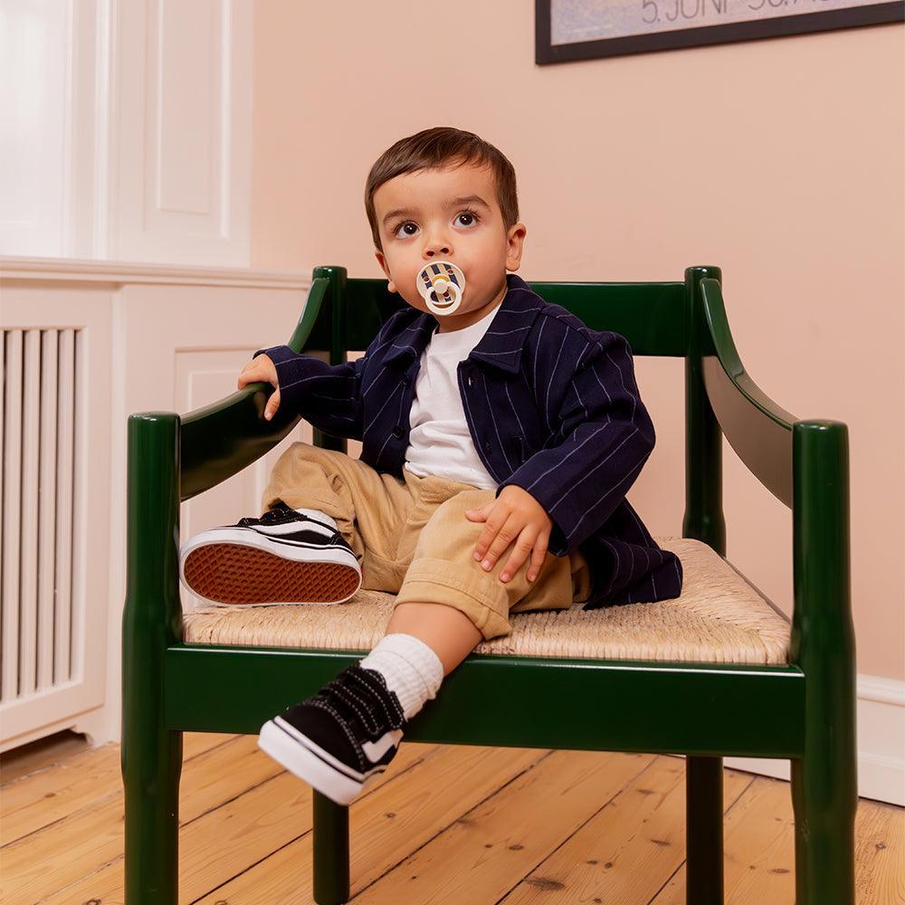 Pack de 2 sucettes BIBS STUDIO Colour  - Ivory Steel Blue Mix