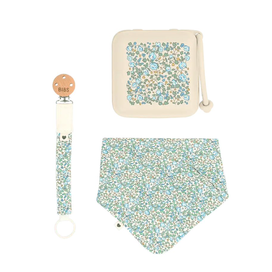 BIBS X LIBERTY Baby Bundle Eloise - Ivory - Bibs - Gift Set pour bébé Maroc -www.babyboss.ma