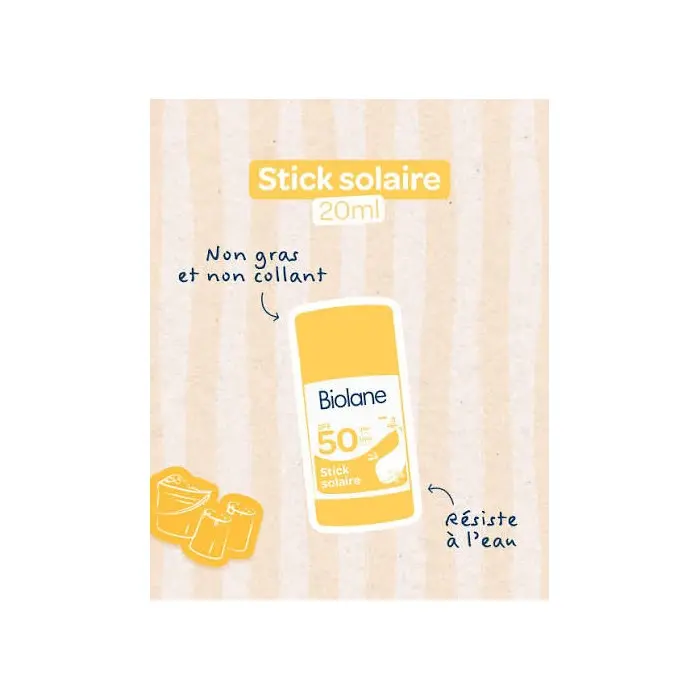 Biolane Stick Solaire SPF50 Visage & Corps