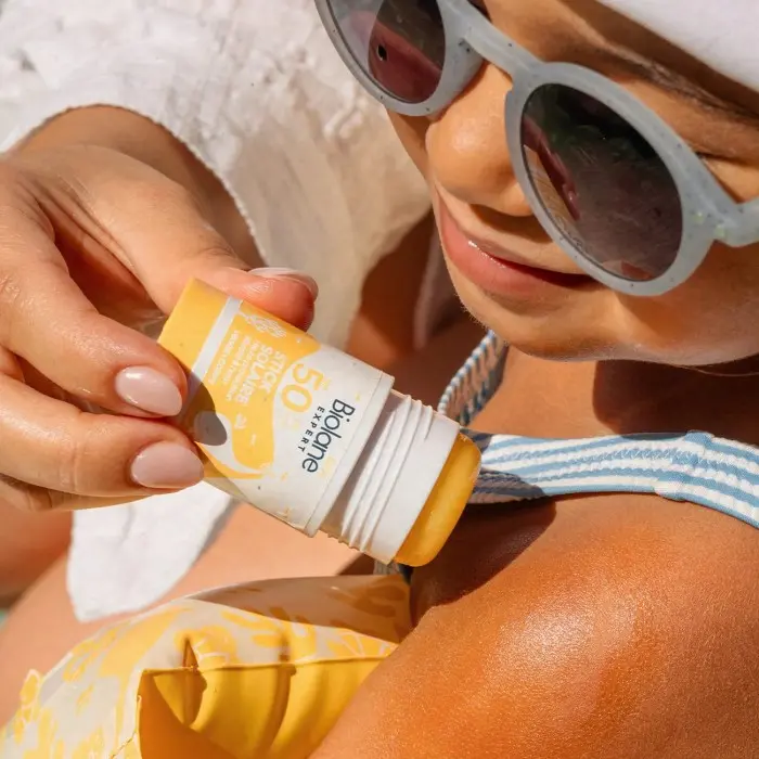 Biolane SPF50 sunscreen stick for face and body