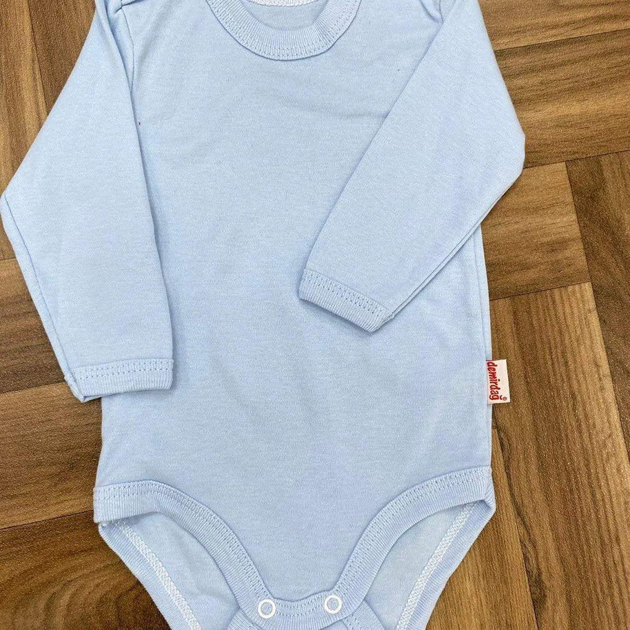 Body bleu 100% cotton - Demirday - pour bébé Maroc -www.babyboss.ma