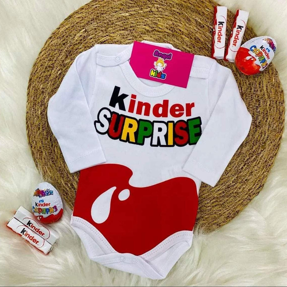 Body kinder surprise 100% cotton - Mode - pour bébé Maroc -www.babyboss.ma