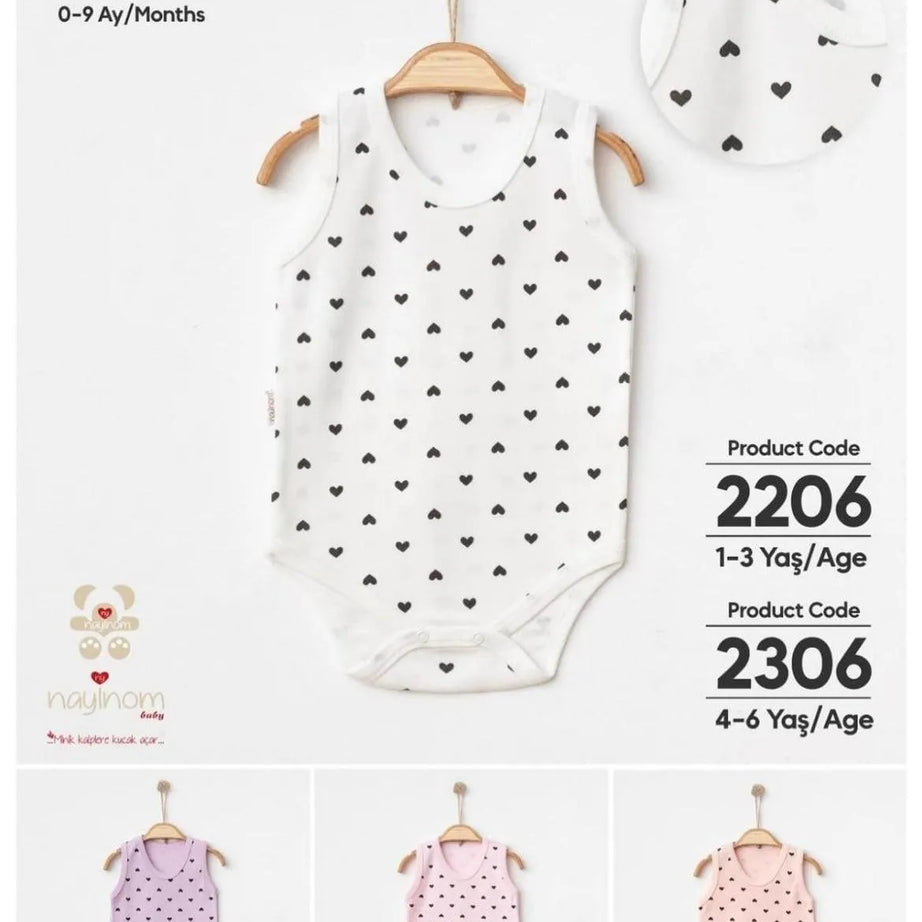 Body sans manche 100% coton - babyboss mode - pour bébé maroc