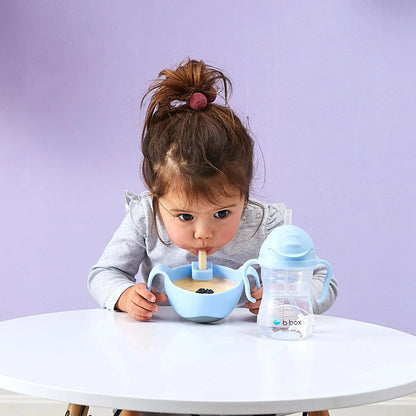 bowl + straw - bubblegum - BBOX USA - pour bébé maroc