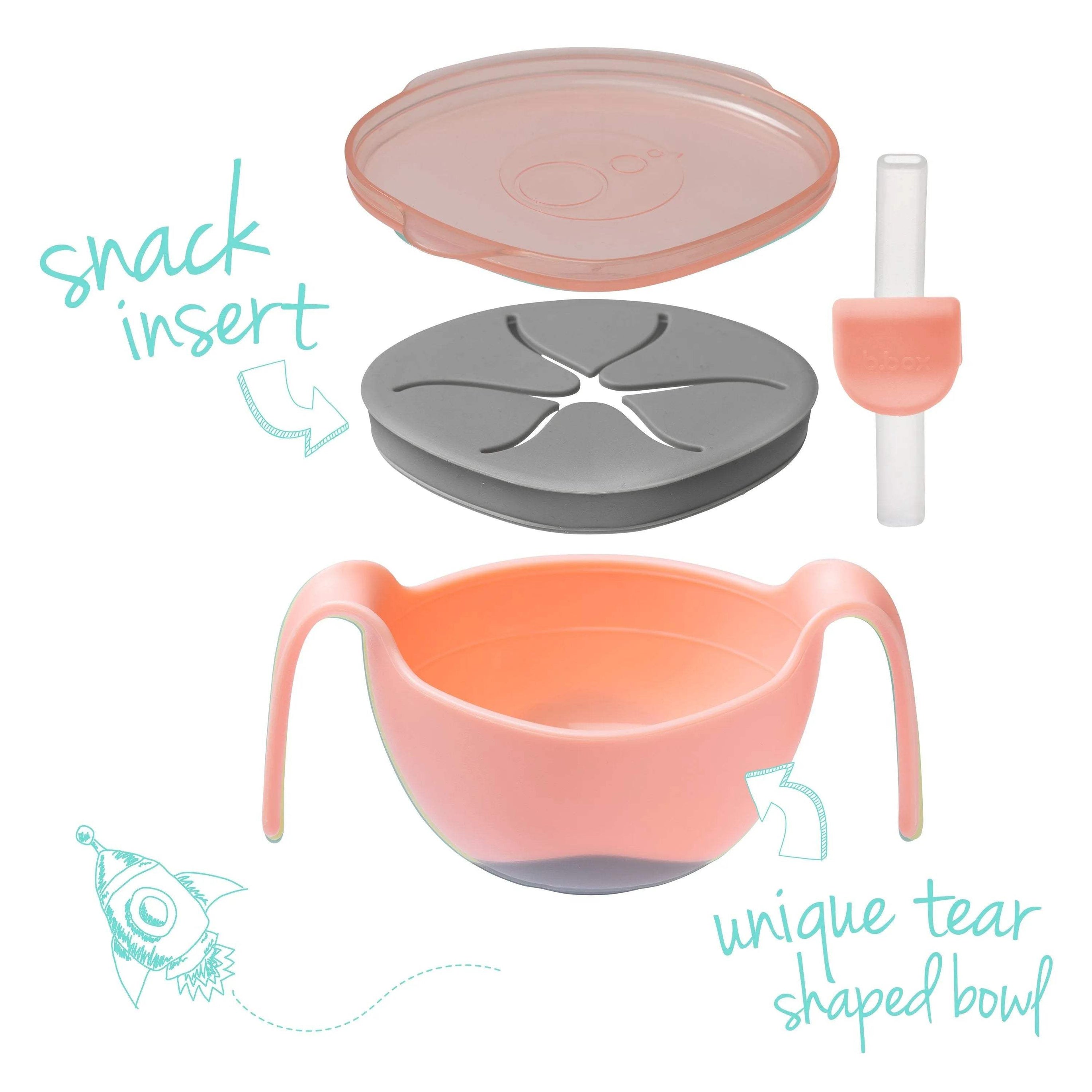 bowl + straw - tutti frutti - BBOX USA - Feeding pour bébé Maroc -www.babyboss.ma