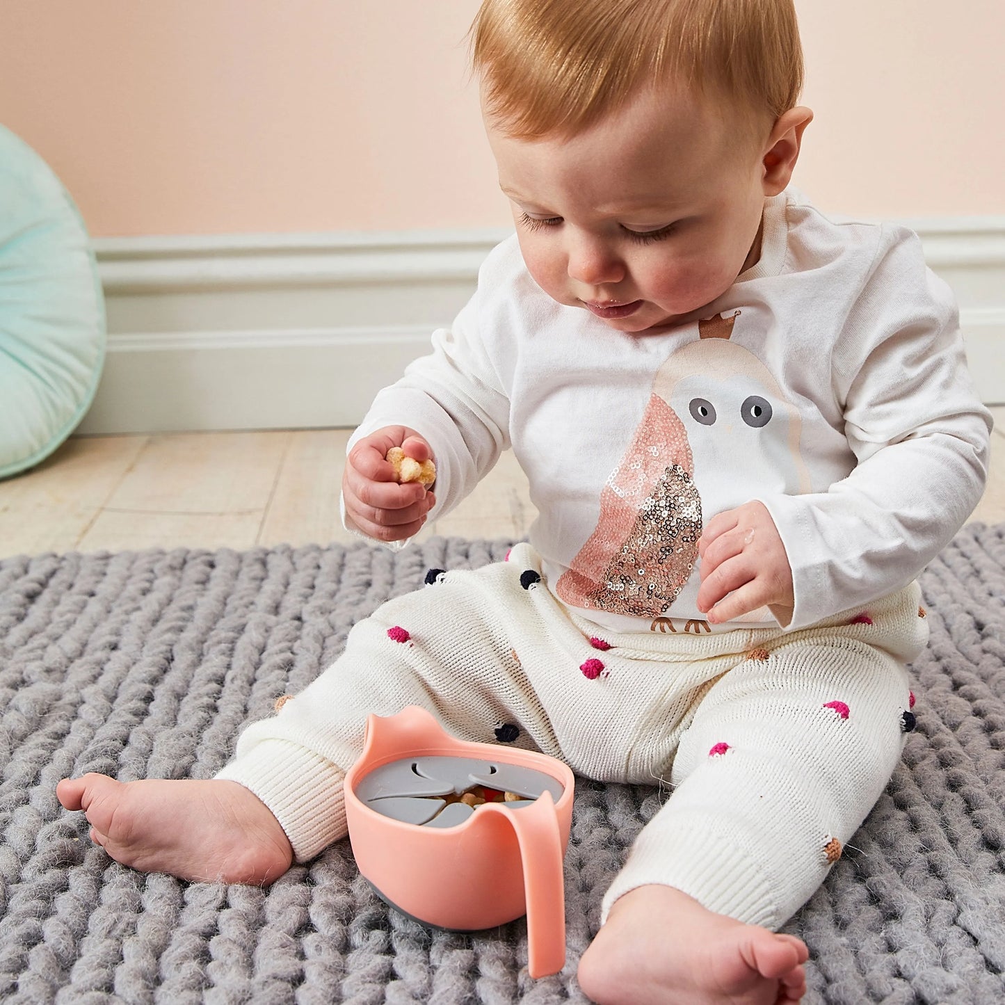 bowl + straw - tutti frutti - BBOX USA - pour bébé maroc