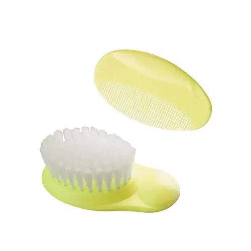 BROSSE ET PEIGNE DECORE farlin en jaune - farlin - pour bébé Maroc -www.babyboss.ma