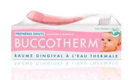 Buccotherm Kit Poussées Dentaires 50 ml Couleur : Brosse à dents verte et rose et bleu - Buccotherm - pour bébé Maroc -www.babyboss.ma