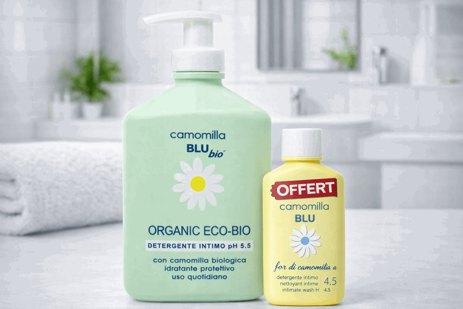 CAMOMILLA BLU – Organic Eco-bio Gel Nettoyant Intime PH 5.5 – 300ml