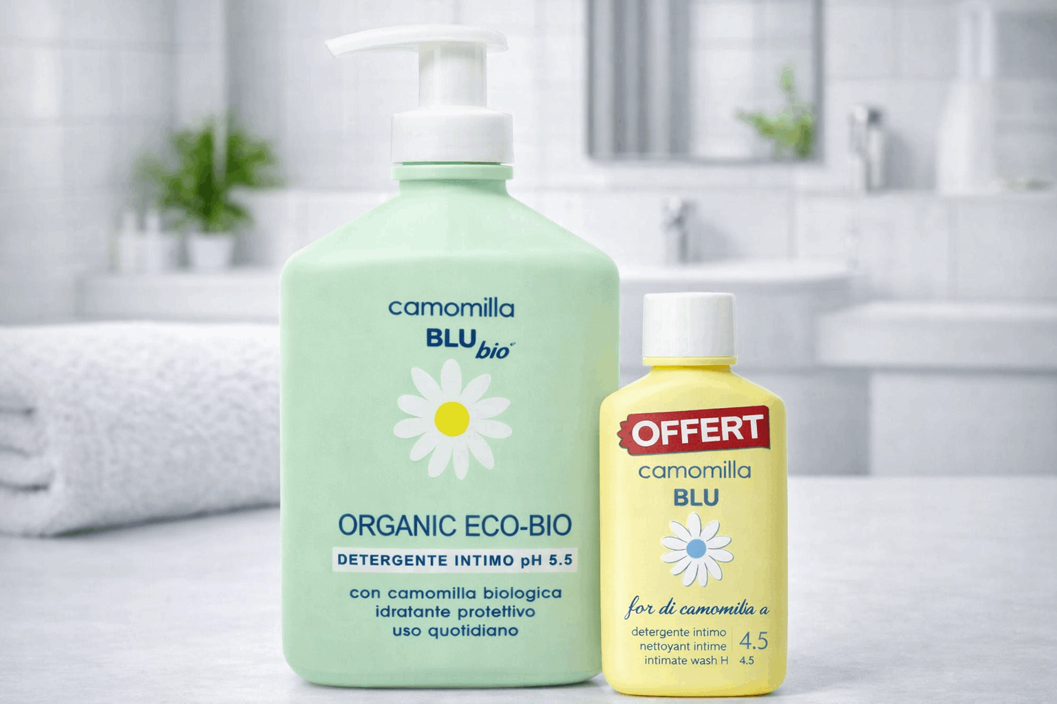 CAMOMILLA BLU – Organic Eco-bio Gel Nettoyant Intime PH 5.5 – 300ml