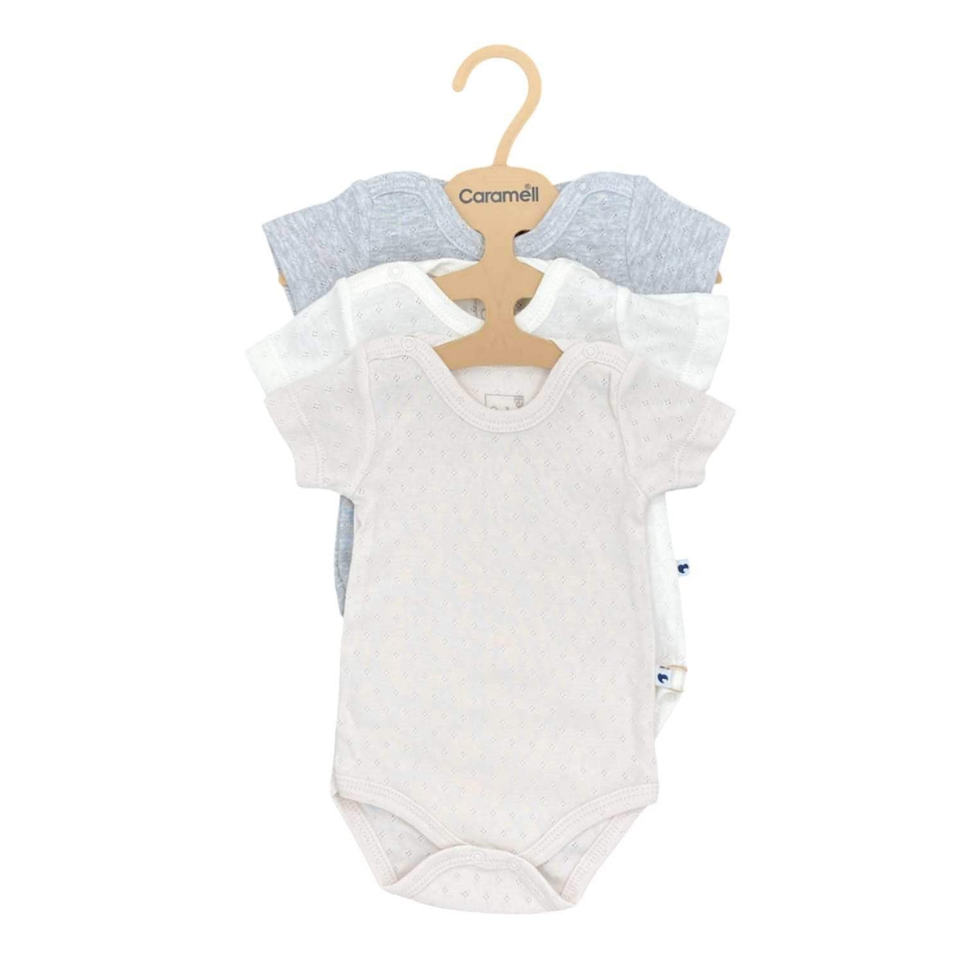Lot de 3 bodies - Caramell - caramell - Body pour bébé Maroc -www.babyboss.ma