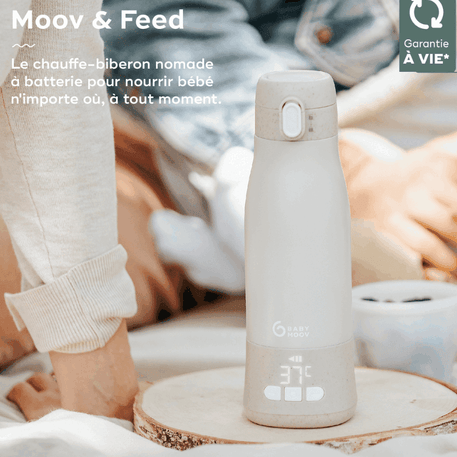 Chauffe-biberon nomade rechargeable Moov & Feed - Babymoov - REPAS pour bébé Maroc -www.babyboss.ma
