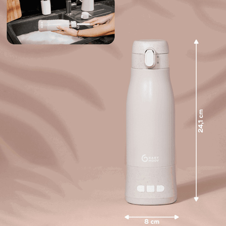 Chauffe-biberon nomade rechargeable Moov & Feed - Babymoov - REPAS pour bébé Maroc -www.babyboss.ma