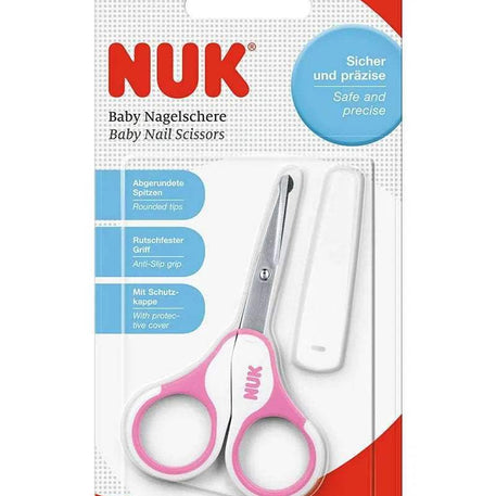 Ciseaux avec étui NUK - Rose - NUK - Manucure pour bébé Maroc -www.babyboss.ma