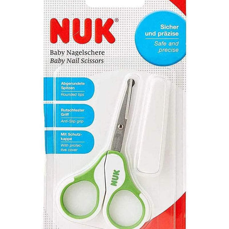Ciseaux avec étui NUK - Vert - NUK - Manucure pour bébé Maroc -www.babyboss.ma