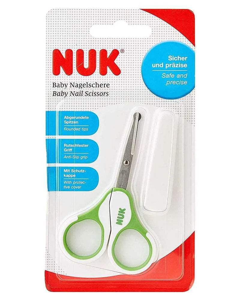 Ciseaux avec étui NUK - Vert - NUK - Manucure pour bébé Maroc -www.babyboss.ma