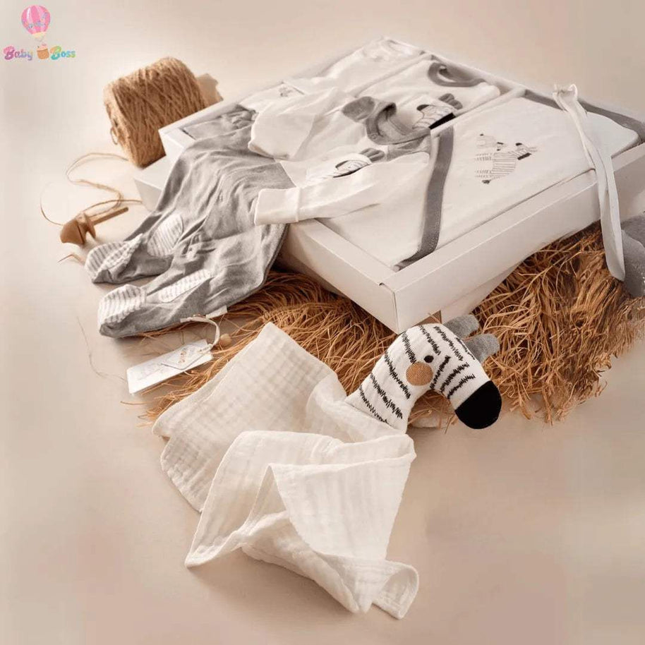 Coffret naissance 10 pièces 0-3 mois 100% COTON - Andywawa - Andywawa - pour bébé Maroc -www.babyboss.ma