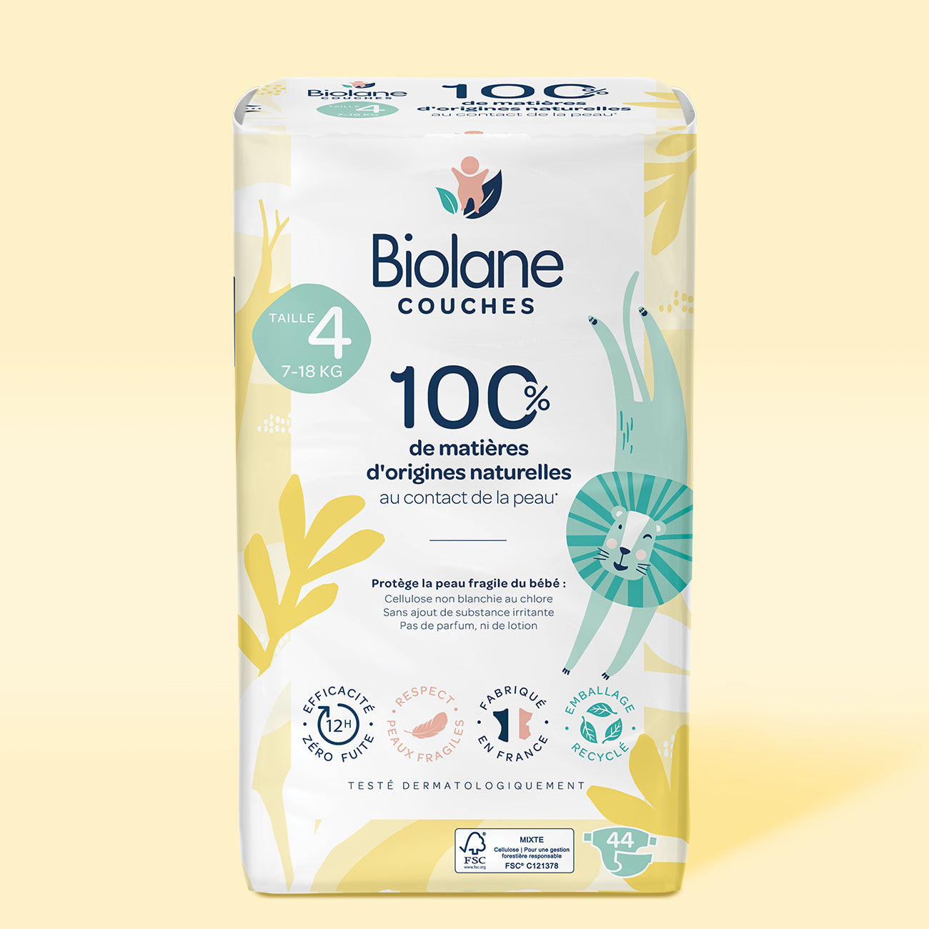 Couches Biolane - écologiques - Taille 1 à 5 - BIOLANE - Couches naturelles - Babyboss.ma