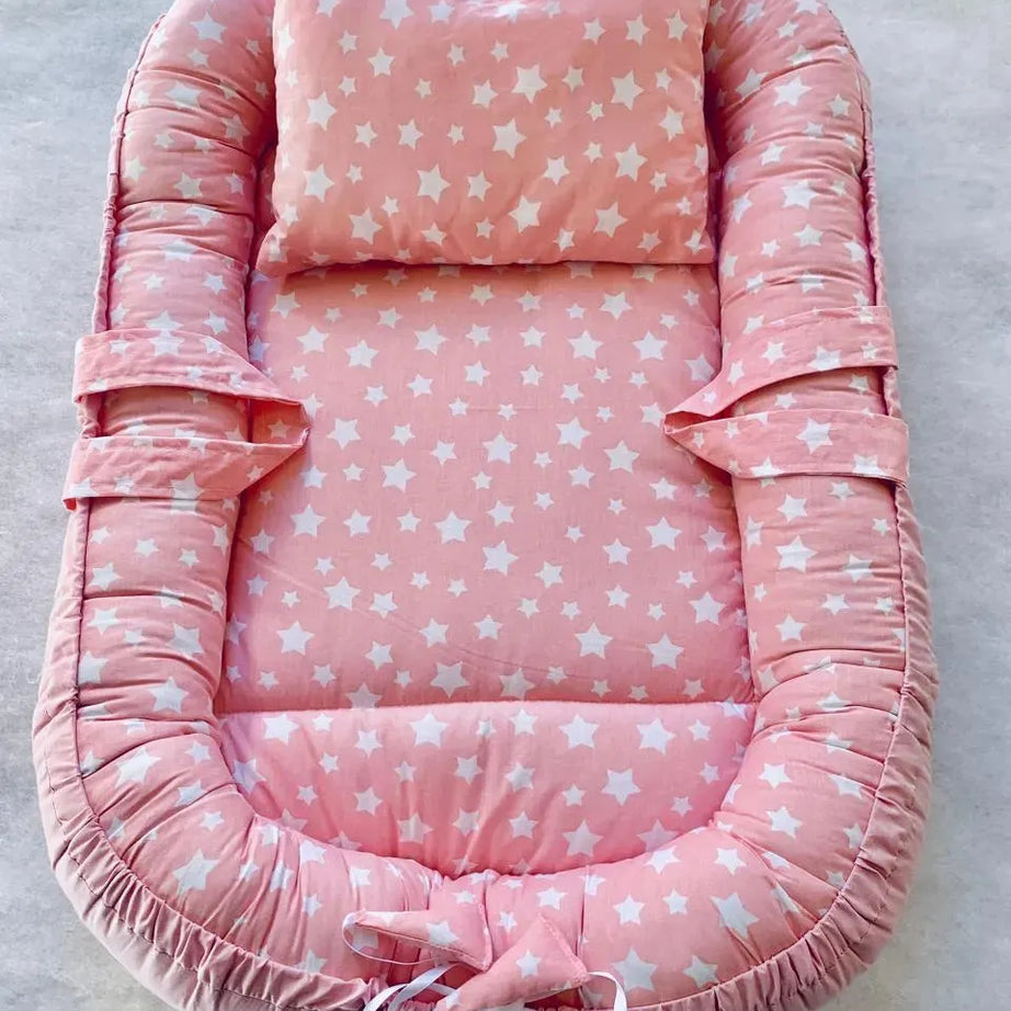 Couffin pour bébé cotton rose - Babyboss.ma - Abena - pour bébé maroc