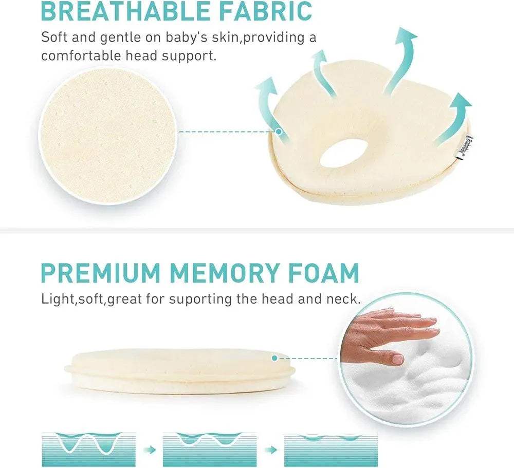 Coussin anti tête plate - Babebay - pour bébé Maroc -www.babyboss.ma