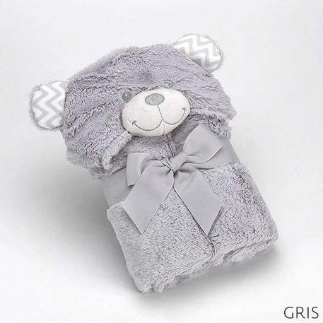 Couverture Pompom bear à capuchon – Mora - Mora - pour bébé Maroc -www.babyboss.ma