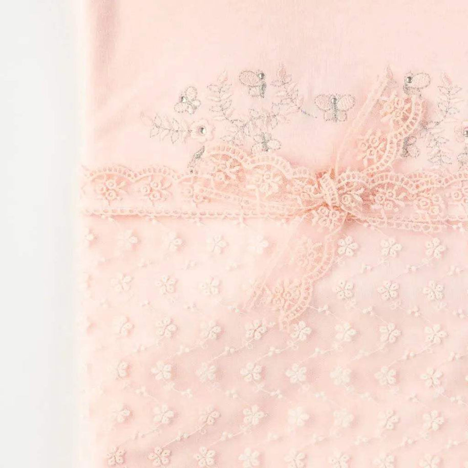 Couverture pour bébé Anna Babba 80×80 - Saumon - Anna babba - pour bébé Maroc -www.babyboss.ma