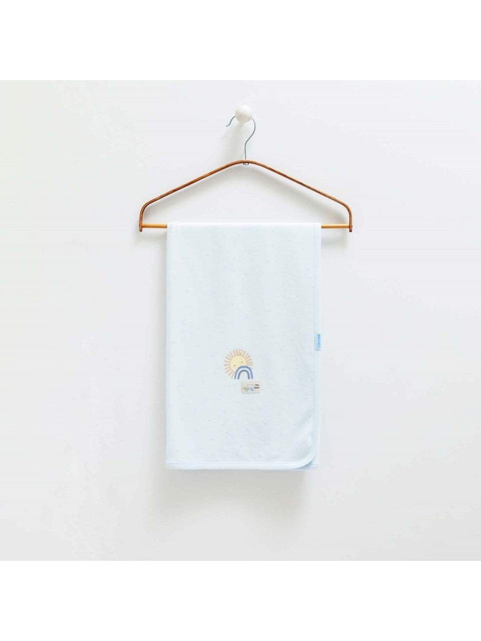 Couverture pour bébé, bleu 85x90 - Caramell