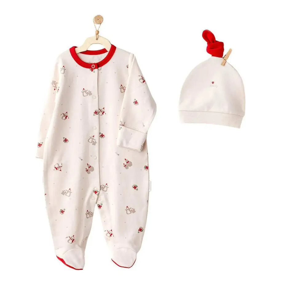 cream_penguin_grenouillre_bonnet_100_cotton_andywawa-47679701975351-bebe-babyboss.ma-maroc - Babyboss.ma -bebe-maroc