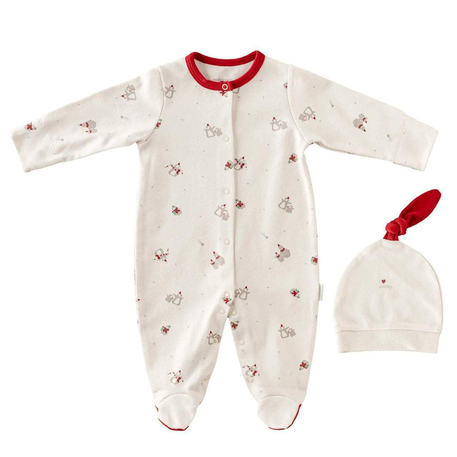 cream_penguin_grenouillre_bonnet_100_cotton_andywawa-47679702008119-bebe-babyboss.ma-maroc - Babyboss.ma -bebe-maroc