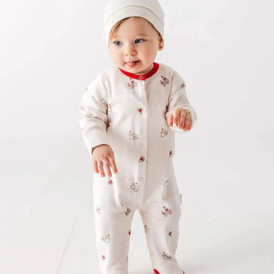cream_penguin_grenouillre_bonnet_100_cotton_andywawa-47679702040887-bebe-babyboss.ma-maroc - Babyboss.ma -bebe-maroc