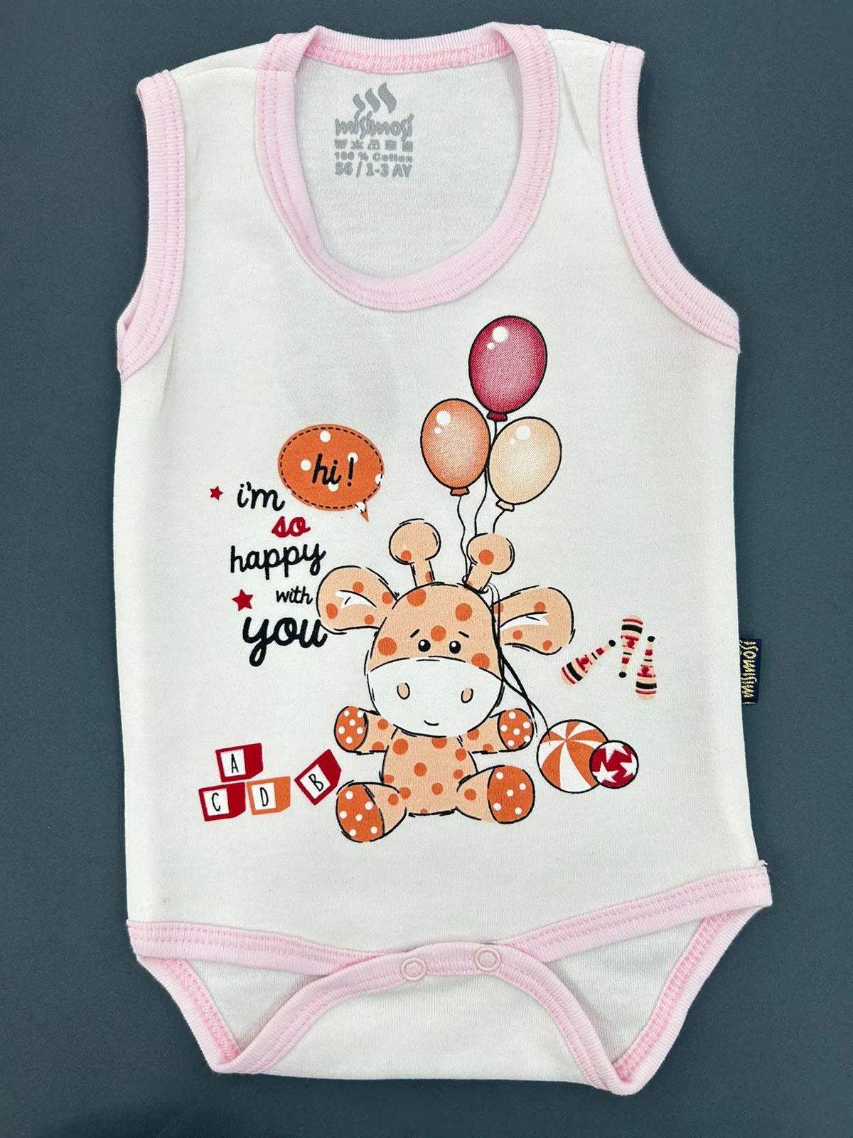 debardeur-100percent-coton-en-rose-babyboss-ma-misimosi-pour-bebe-maroc - Babyboss.ma -bebe-maroc