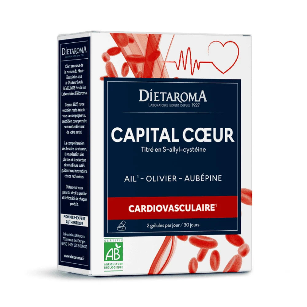 Dietaroma Ail olivier Aubepine 60 gélules