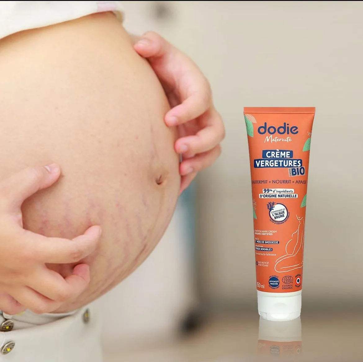 Dodie Maternité Crème Vergetures Bio - Dodie - pour bébé Maroc -www.babyboss.ma
