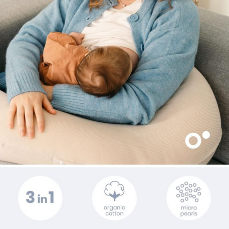 Doomoo Buddy - Coussin de grossesse & d’allaitement en Corduroy Sand