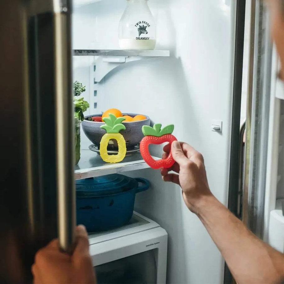 Dr. Brown's Anneau de Dentition 3M+ - Ananas - Dr. Brown's - Anneau de dentition pour bébé Maroc -www.babyboss.ma