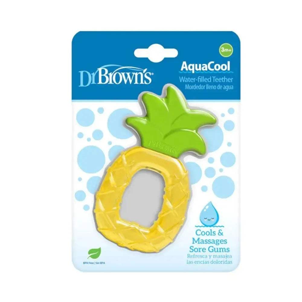 Dr. Brown's Anneau de Dentition 3M+ - Ananas - Dr. Brown's - Anneau de dentition pour bébé Maroc -www.babyboss.ma
