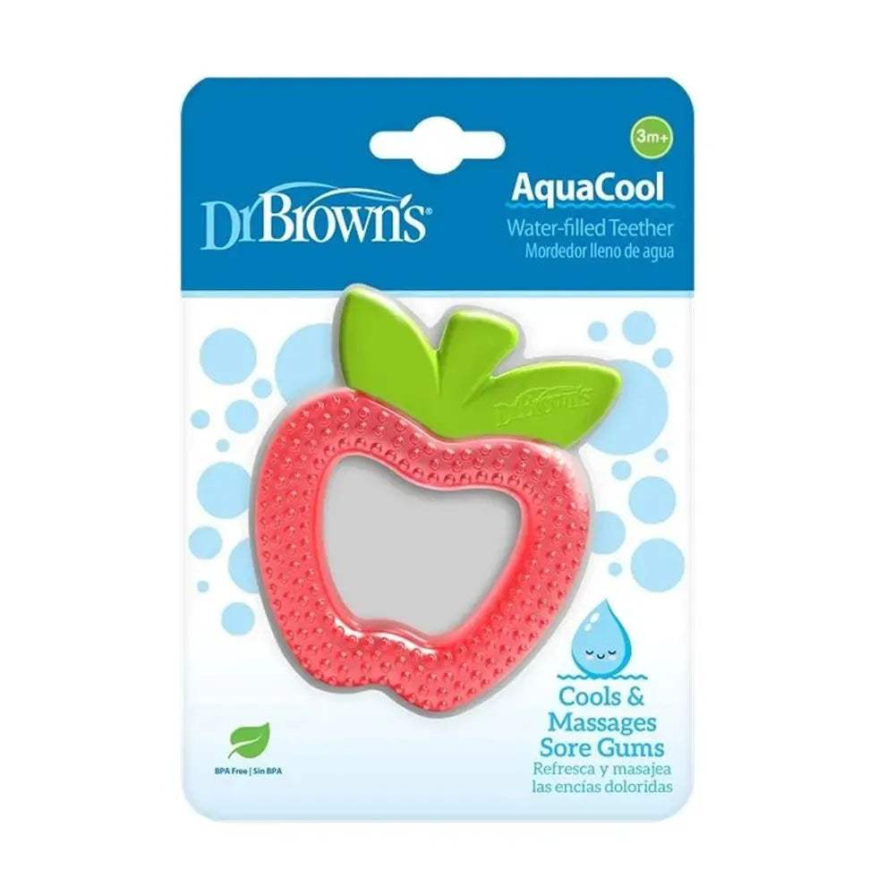 Dr. Brown's Anneau de Dentition 3M+ - Pomme - Dr. Brown's - Anneau de dentition pour bébé Maroc -www.babyboss.ma