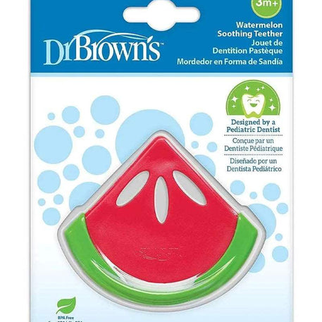 Dr. Brown's Anneau de dentition Apaisant 3M+ - Pastèque - Dr. Brown's - Anneau de dentition pour bébé Maroc -www.babyboss.ma