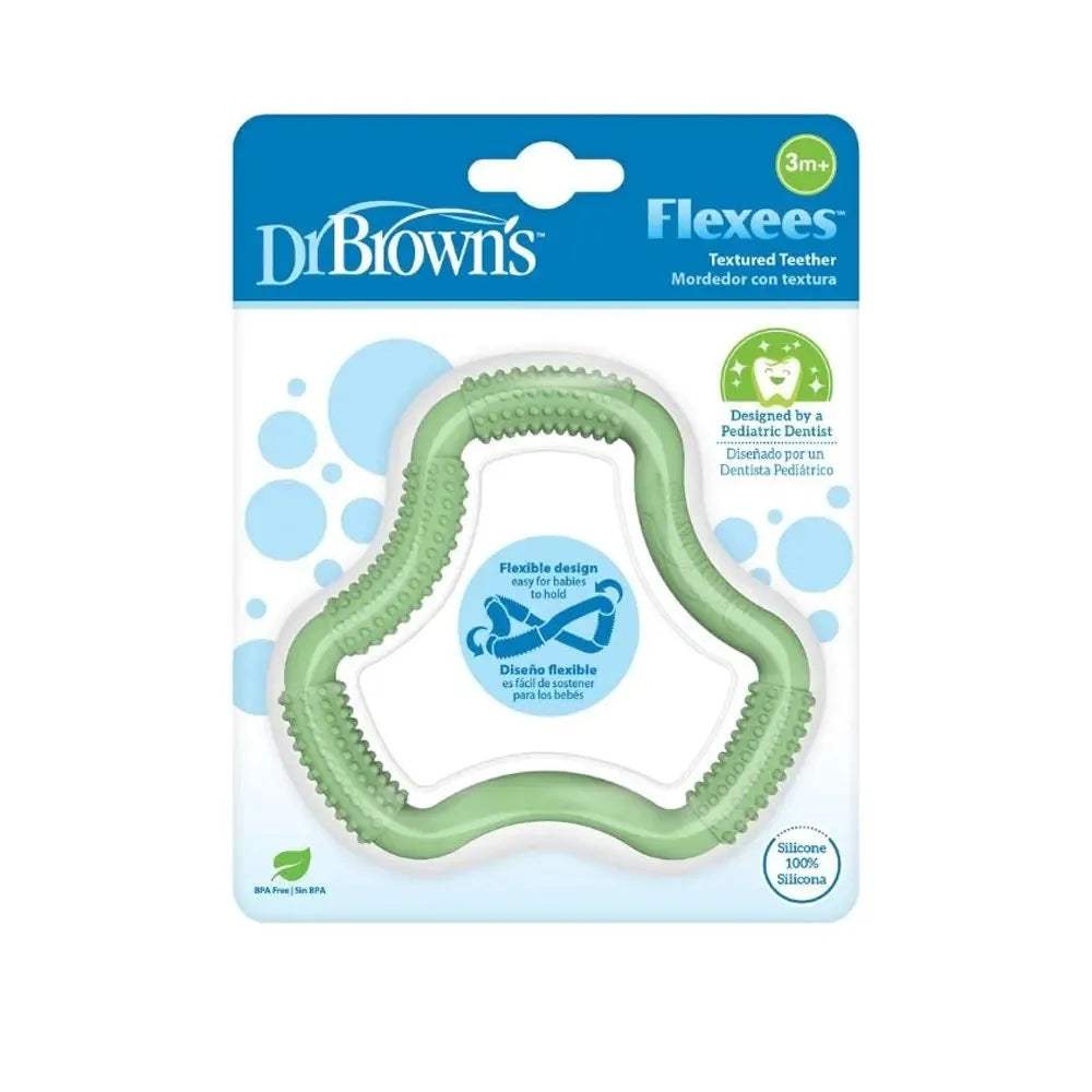 Dr. Brown's Anneau de dentition Flexees 3M+ - Vert - Dr. Brown's - Anneau de dentition pour bébé Maroc -www.babyboss.ma