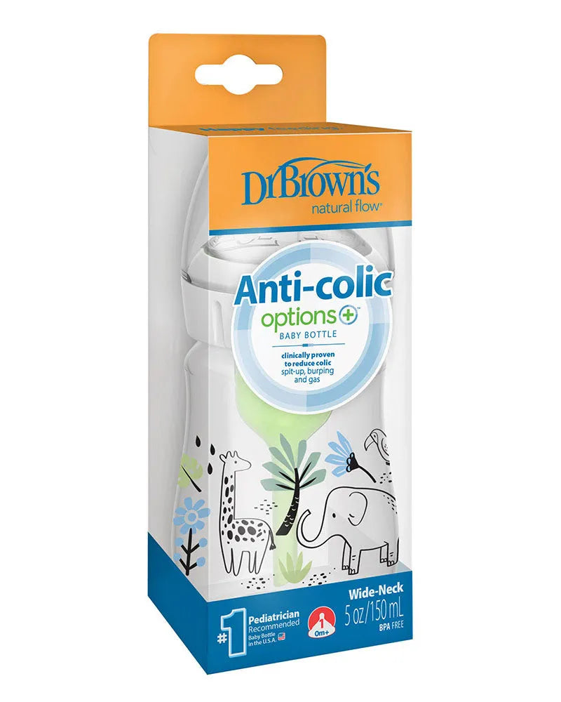 Dr. Brown's Biberon Anti-Colique Options+ 150ml - Éléphant - Dr. Brown's - pour bébé maroc