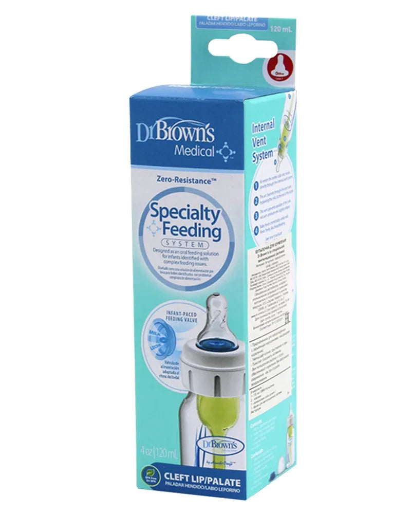 Dr. Brown's Biberon Pour Système d'Alimentation Spécialisé avec Tétine L1 + Valve Supplèmentaire - 250ml - Dr. Brown's - pour bébé maroc