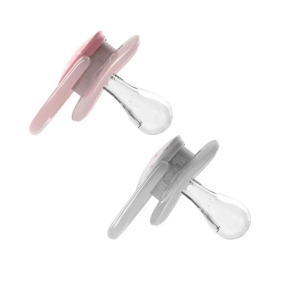 Dr. Brown's Lot de 2 Sucettes Advantage 0-6M - Gris & Rose - Dr. Brown's - Sucettes pour bébé Maroc -www.babyboss.ma