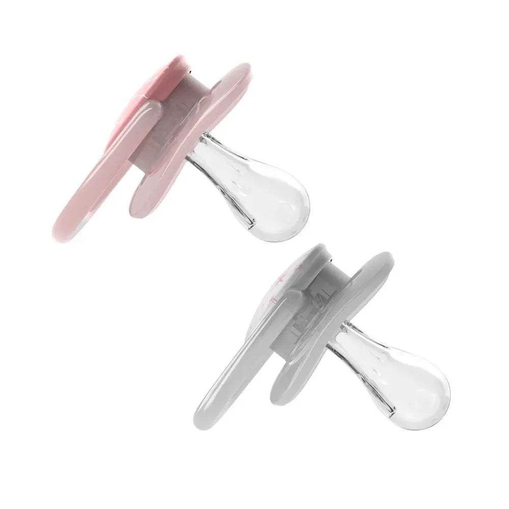 Dr. Brown's Lot de 2 Sucettes Advantage 0-6M - Gris & Rose - Dr. Brown's - Sucettes pour bébé Maroc -www.babyboss.ma