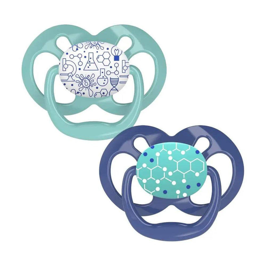 Dr. Brown's Lot de 2 Sucettes Advantage 6-18M - Bleu & Vert - Dr. Brown's - Sucettes pour bébé Maroc -www.babyboss.ma