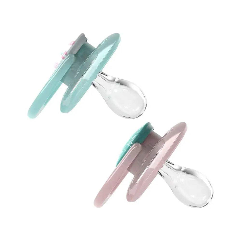 Dr. Brown's Lot de 2 Sucettes Advantage 6-18M - Rose & Vert - Dr. Brown's - Sucettes pour bébé Maroc -www.babyboss.ma