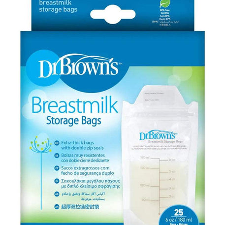 Dr. Brown's Sachets de Conservation 180ml - 25 Sachets - Dr. Brown's - Sachets de Conservation du Lait pour bébé Maroc -www.babyboss.ma