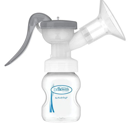 Dr. Brown's Tire-lait Manuel avec Protection en Silicone SoftShape™ et Biberon à Col Large 150ml - Dr. Brown's - Tire-Lait Manuels pour bébé Maroc -www.babyboss.ma