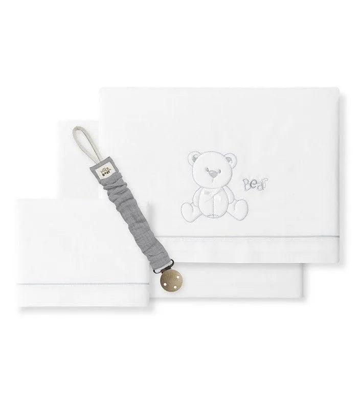 Draps berceau BEAR BOW 100% Coton Interbaby - BABYBOSS sommeil - pour bébé maroc